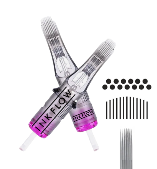 INKFLOW Cartridge Tattoo Needles Disposable Bugpin Curved Magnum (BPCM)