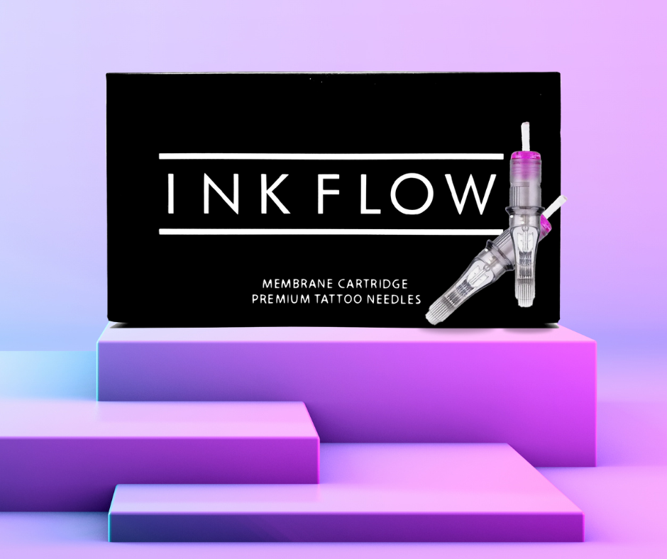 INKFLOW Cartridge Tattoo Needles Disposable Long Taper Curved Magnum (CML)